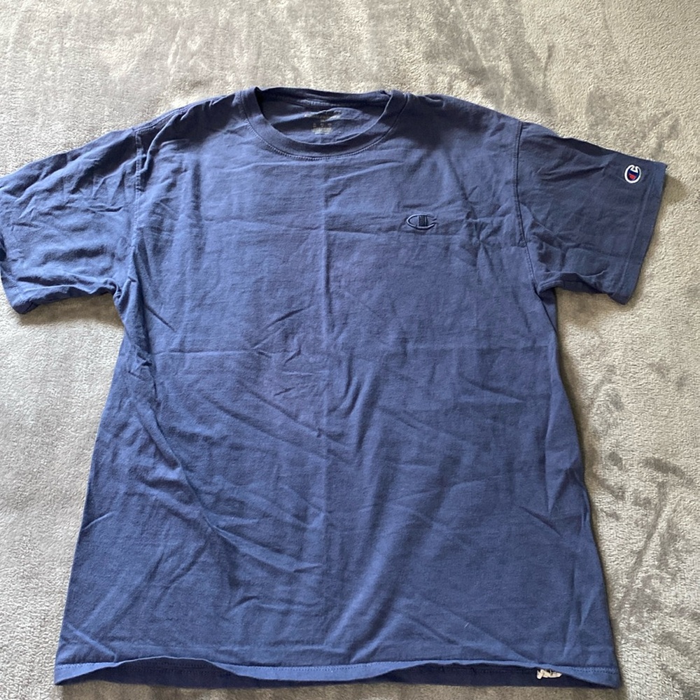 Champion Size Medium Dark Blue Athletic T-Shirt
